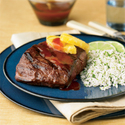 Latin Steaks with Sweet & Smoky BBQ Drizzle