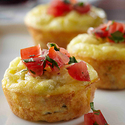 Mini Pepper Jack Quiches