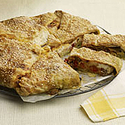 Torta Rustica With Roasted Peppers and Smoked Mozzarella